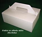 Krabica na zákusky 26x19x9 cm s rúčkou