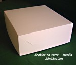 Krabica na tortu 28x28x10 cm 